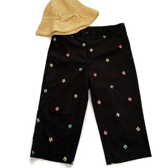 Harve Benard capris Pants Size 8 Embroidered NWOT - Picture 6 of 11